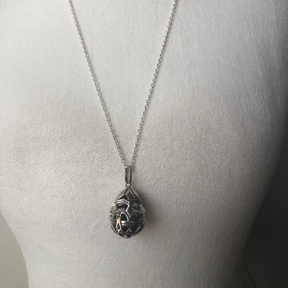 Birdcage essential oil necklace